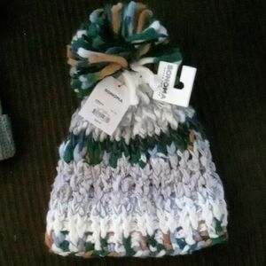 Sonoma Multicolor Knit Pom-Pom Hat